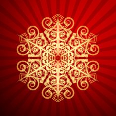 Red Christmas backdrop N2
