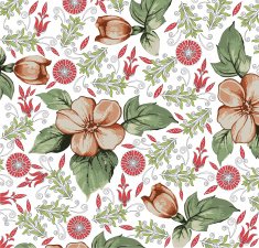 Flowers Vector Beautiful background with a flower ornament N33