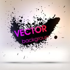 Abstract Ink Blot for Grunge Backgound N334
