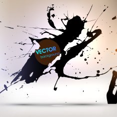 Abstract Ink Blot for Grunge Backgound N336