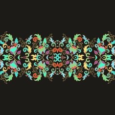 Seamless vector floral pattern in turkish style