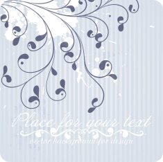 Floral Retro Background for Vintage Design N1499
