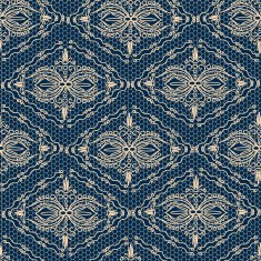 Lace floral fabric seamless pattern N2