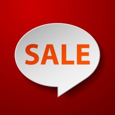 sale 3d Speech Bubble
