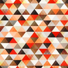 seamless geometric orange triangle vector background