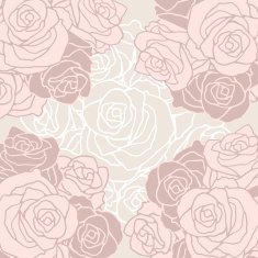Seamless pattern with flowers roses N7