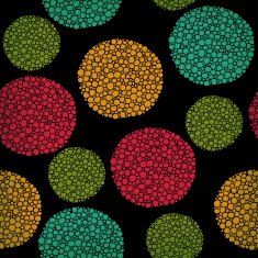 Seamless abstract pattern with ornamental rounds