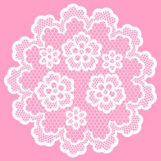 Vintage lace frame abstract ornament Vector texture N7