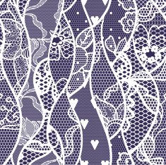 Lace seamless pattern with flowers N221