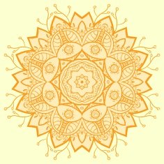 Circle ornament ornamental round lace N17