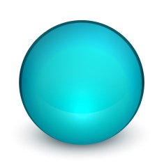 Glossy vector sphere