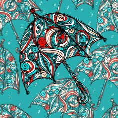 Seamless pattern with umbrellas N4