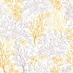 Magical floral seamless pattern background