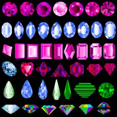 set of precious stones N2