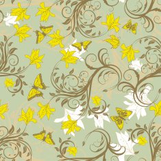 Seamless Floral Pattern N887