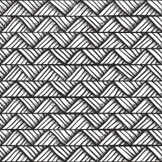 Hand drawn monochrome pattern