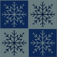 Knitted snowflake Seamless background