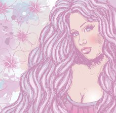girl with curly hair N2