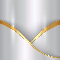 Vector abstract precious metallic background with curvess N2