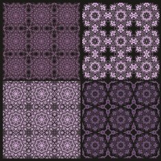 Set of seamless laced backgrounds N3