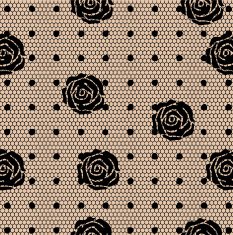 Floral dotted late pattern with roses vector illustration N3