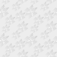 White seamless pattern with flat snowflakes Vector background N2