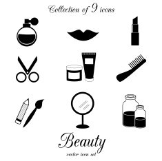 beauty icon set N2
