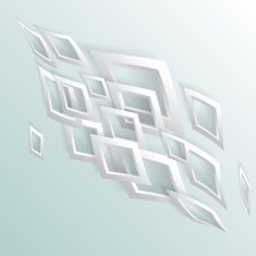 abstract gray 3D rhombus pattern background