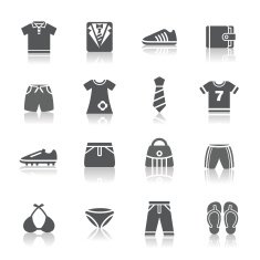 clothing and accessories icons N13