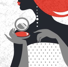 Beautiful fashion woman silhouette N9