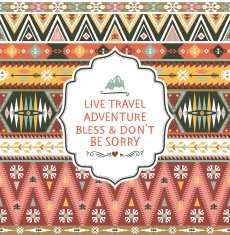 Seamless pattern in native american style N10