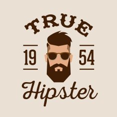 hipster retro badge
