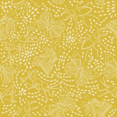 Seamless pattern with beetles butterflies grasshoppers N2
