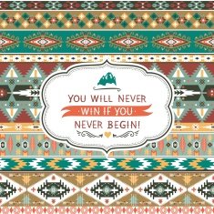 Seamless pattern in native american style N11
