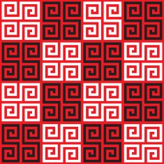 Seamless Checkered Oriental Greek Key Background Pattern Texture Wallpaper