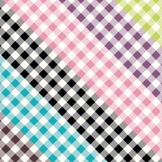 Vichy pattern Green Purple Pink Black Blue Brown Collection Vector