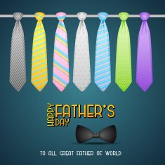 Father's Day Background with Tie N2