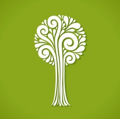 Stylized tree icon