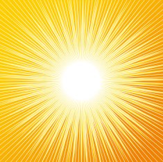 Retro Radial Sun Background