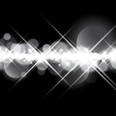 Bright Star Lights Glowing Defocus Blur Light Sparks Vector Background