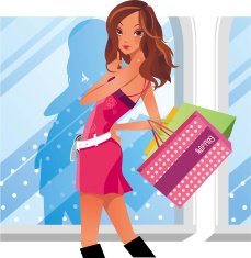 Shopping girl N135