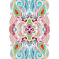 Seamless decorative pattern stylized like stained glass