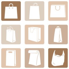 Vector Set of Shopping Bags Icons N14