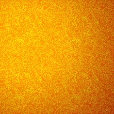 Abstract orange seamless pattern with floral background