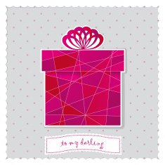 card with mosaic box
