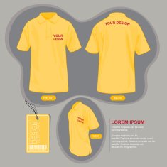 Polo shirt uniform template N10