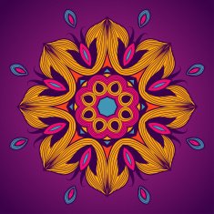 Ornamental round lace pattern is like mandala N58