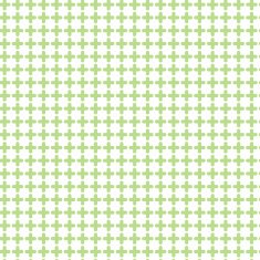 Seamless cross symbol pattern in green color on white