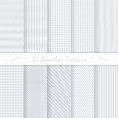 Set of ten seamless retro patterns N8