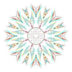 Dream catcher vector illustration N11